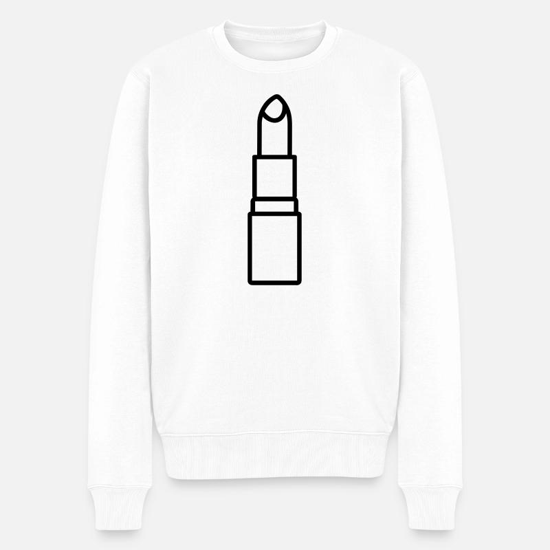 rouge à lèvres - Pull Premium bio Homme - blanc