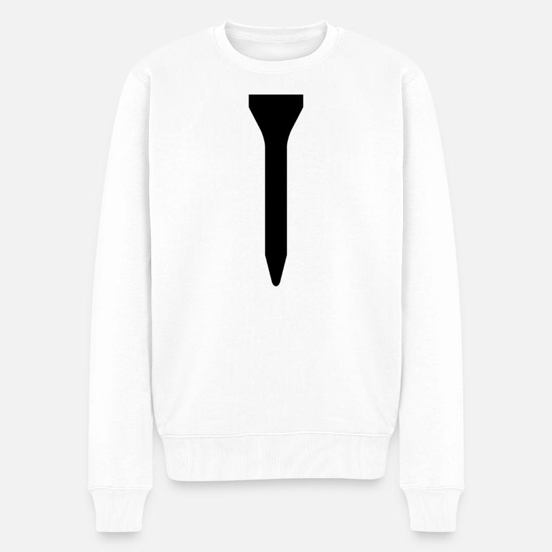 Golf Tee - Pull Premium bio Homme - blanc