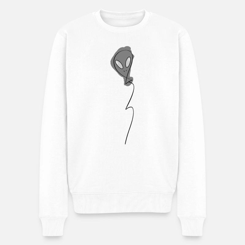 extraterrestre ballon - Pull Premium bio Homme - blanc