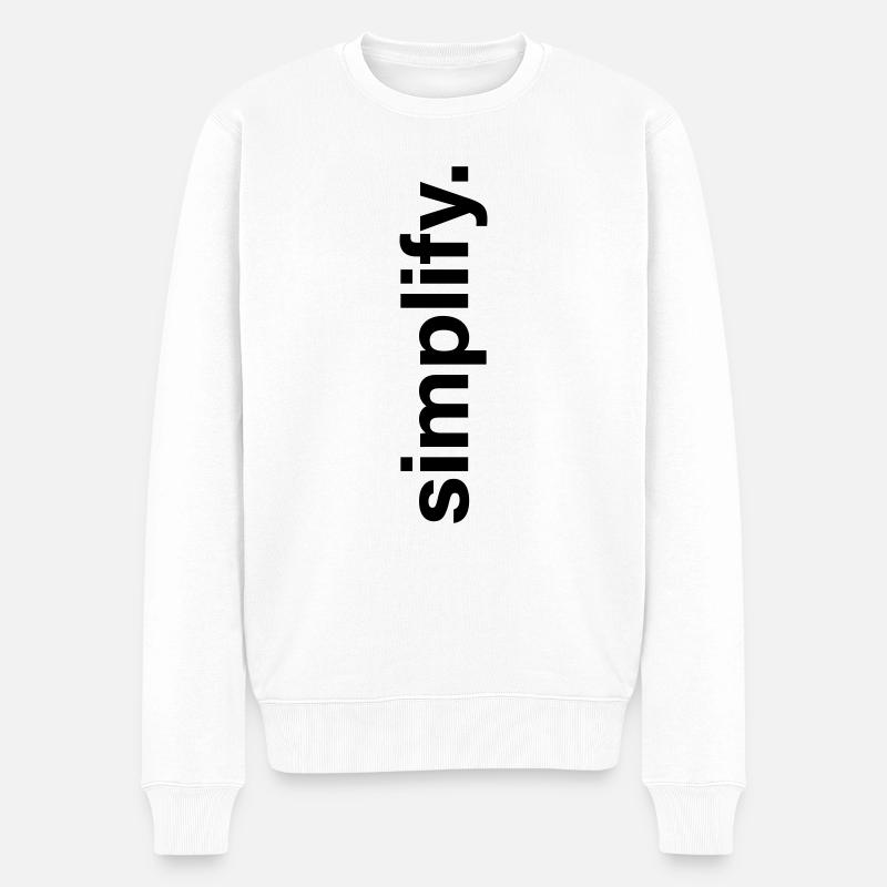 simplifier - Pull Premium bio Homme - blanc