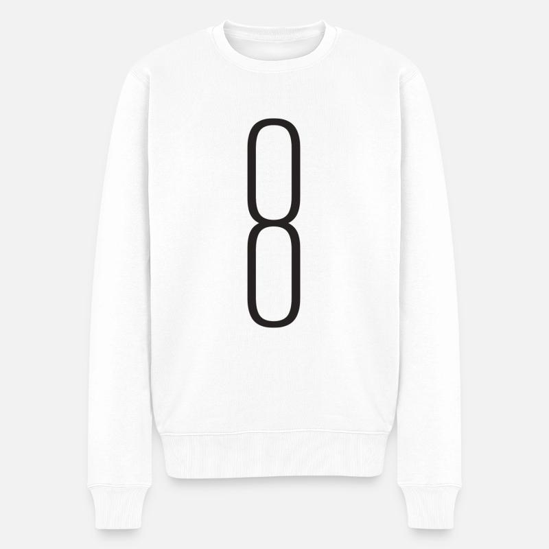 8 - Pull Premium bio Homme - blanc