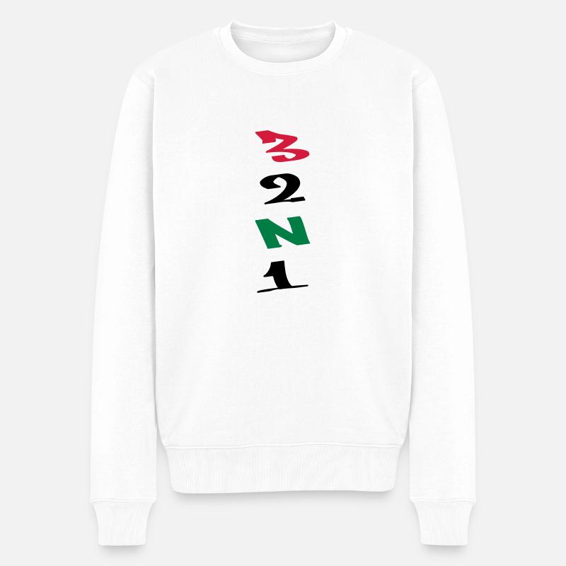 3 Gänge Gears Graffiti - Männer Premium Bio Pullover - Weiß