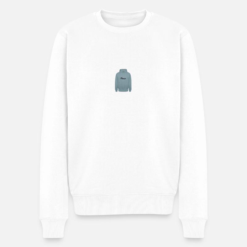 Sweat à capuche Paris - Pull Premium bio Homme - blanc