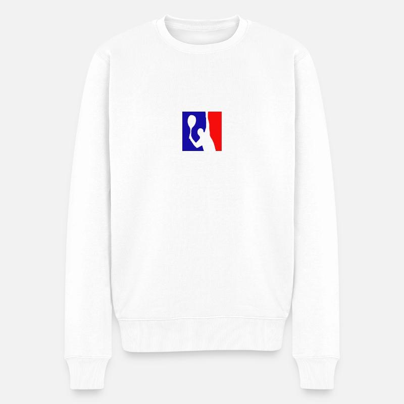 tennis - Männer Premium Bio Pullover - Weiß