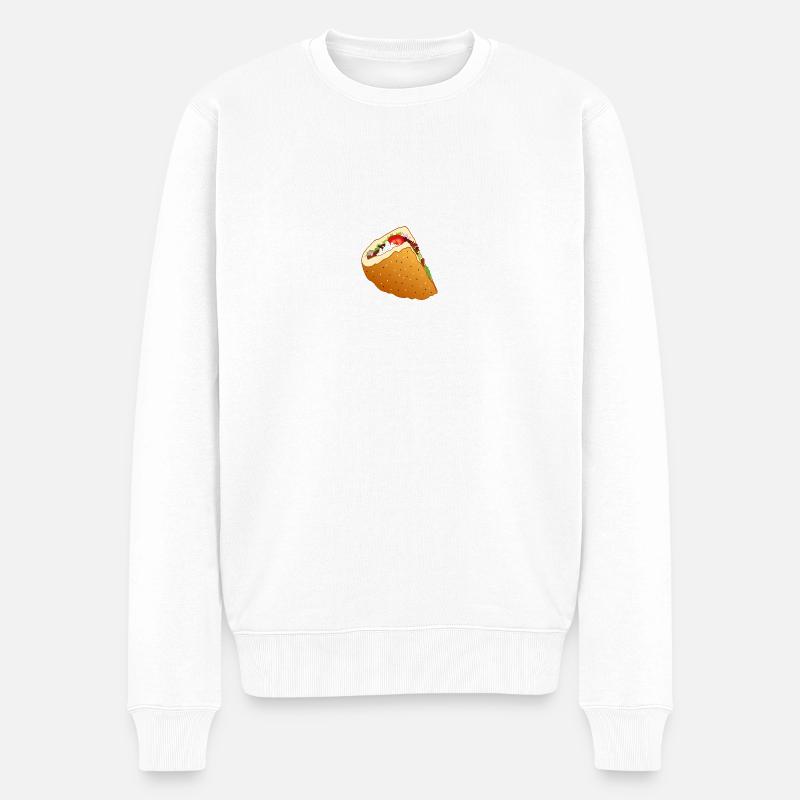 Döner, das liebste Fastfood - Männer Premium Bio Pullover - Weiß