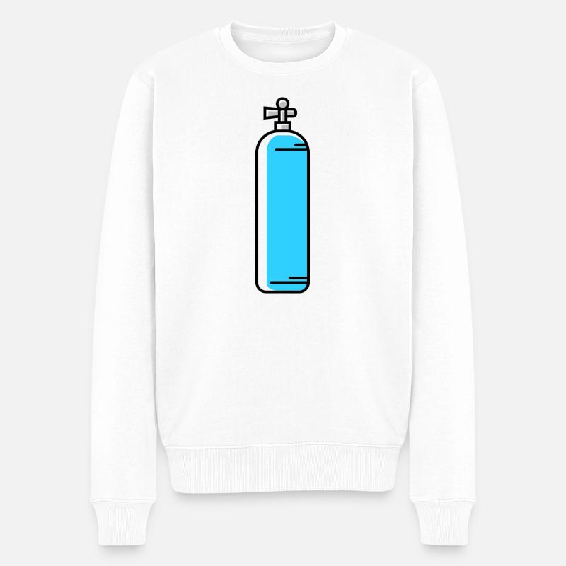 Icône de plongée en oxygène - Pull Premium bio Homme - blanc