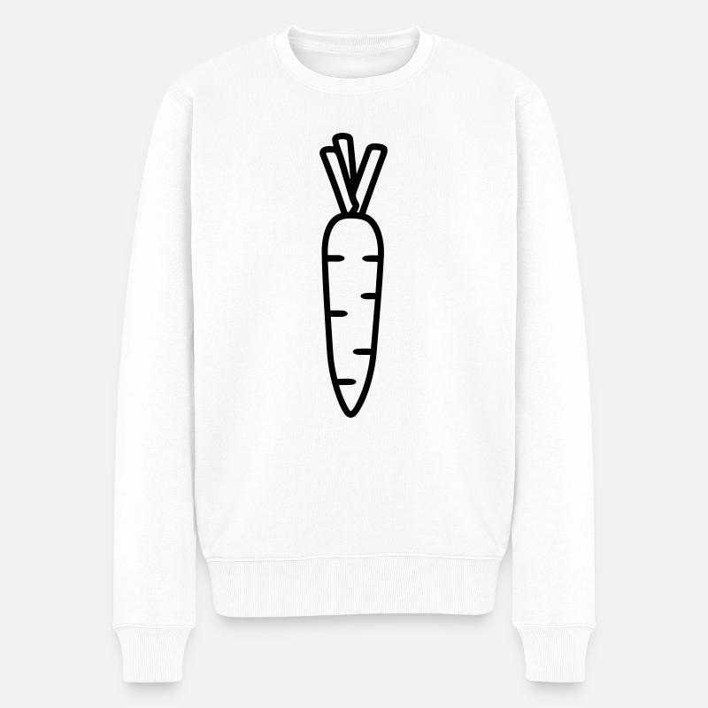 Carotte - Pull Premium bio Homme - blanc