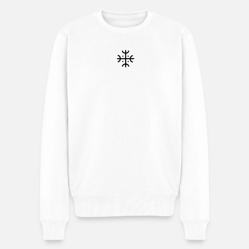 Tetovaza, Sicanje kriz - Männer Premium Bio Pullover - Weiß