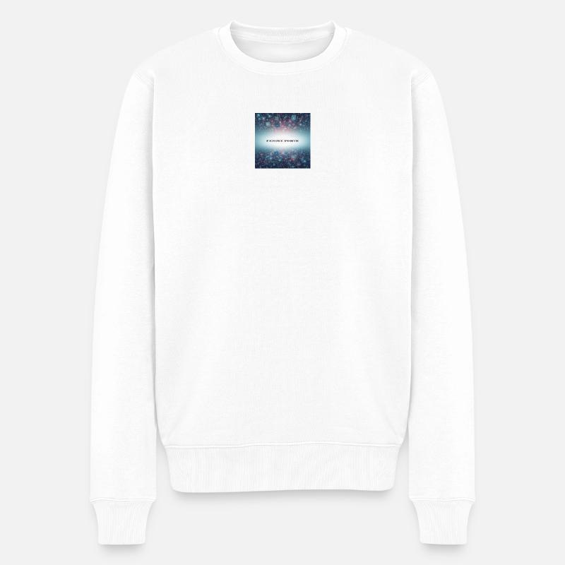 Femme Forte Puissance Numérique - Pull Premium bio Homme - blanc