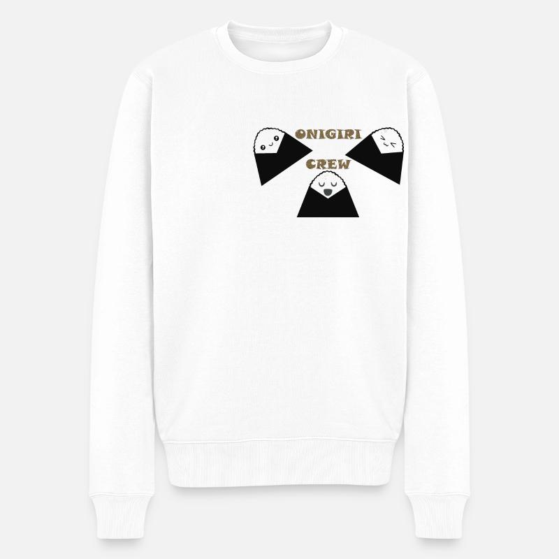ONIGIRI BESATZUNG - Männer Premium Bio Pullover - Weiß