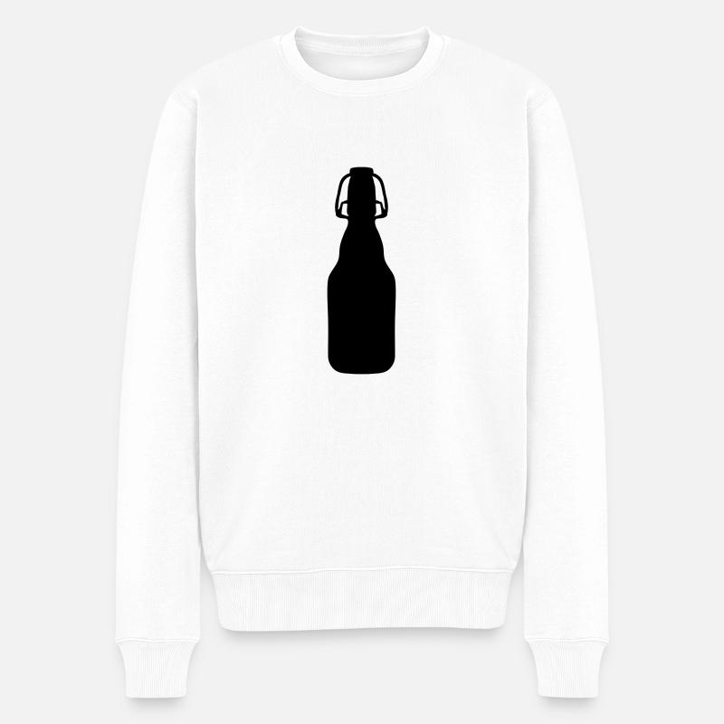 beer bottle - Pull Premium bio Homme - blanc