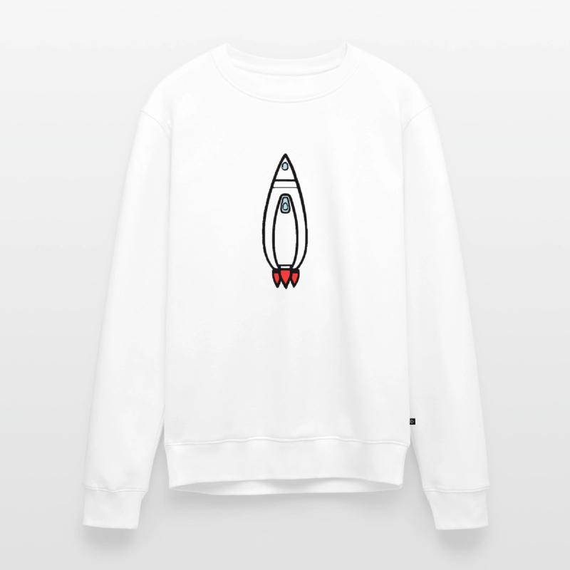 Spacecraft Rocket Space Space Flight Vector Men's Premium Organic Jumper