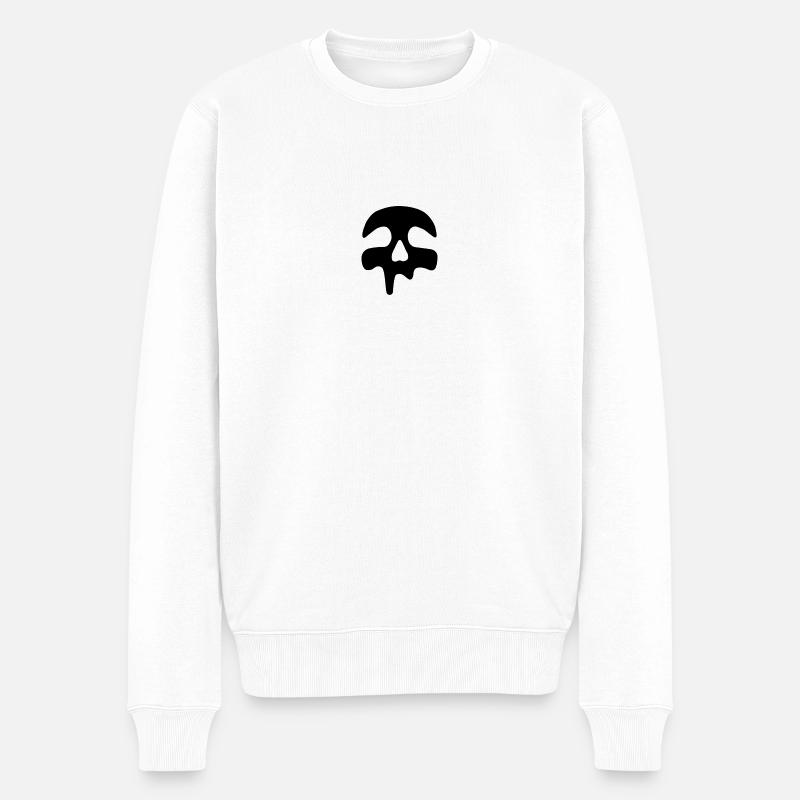 MeltySkull skull - Pull Premium bio Homme - blanc