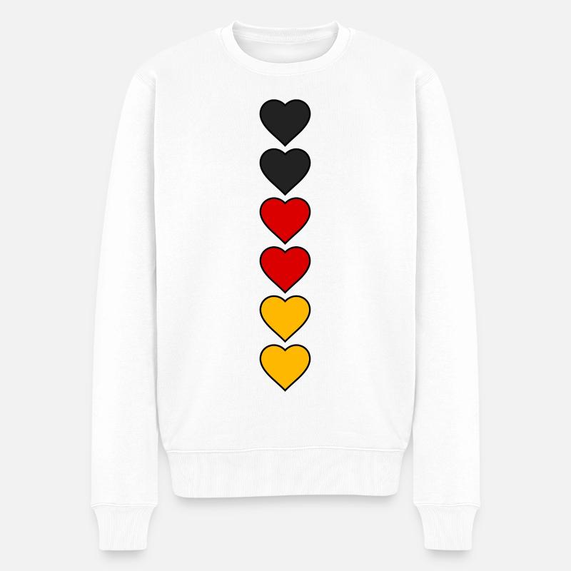 Cœurs d’Allemagne - Pull Premium bio Homme - blanc