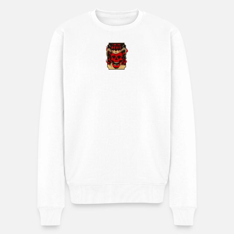 Je suis le diable, design - Pull Premium bio Homme - blanc