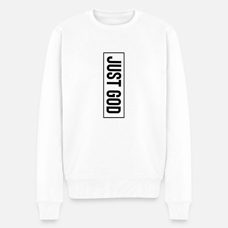 Dieu juste - Pull Premium bio Homme - blanc