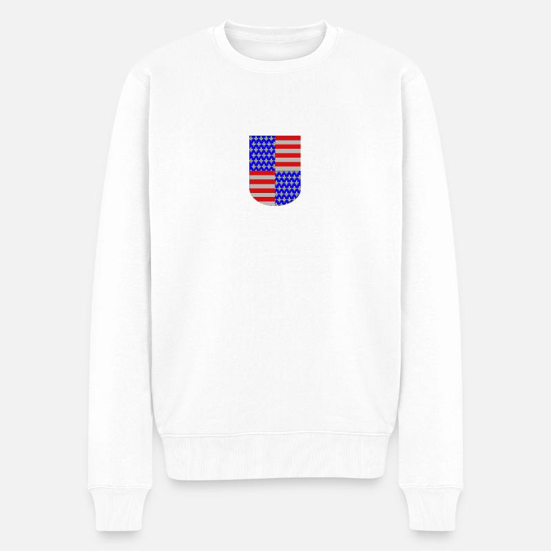 Charles Martel - Männer Premium Bio Pullover - Weiß