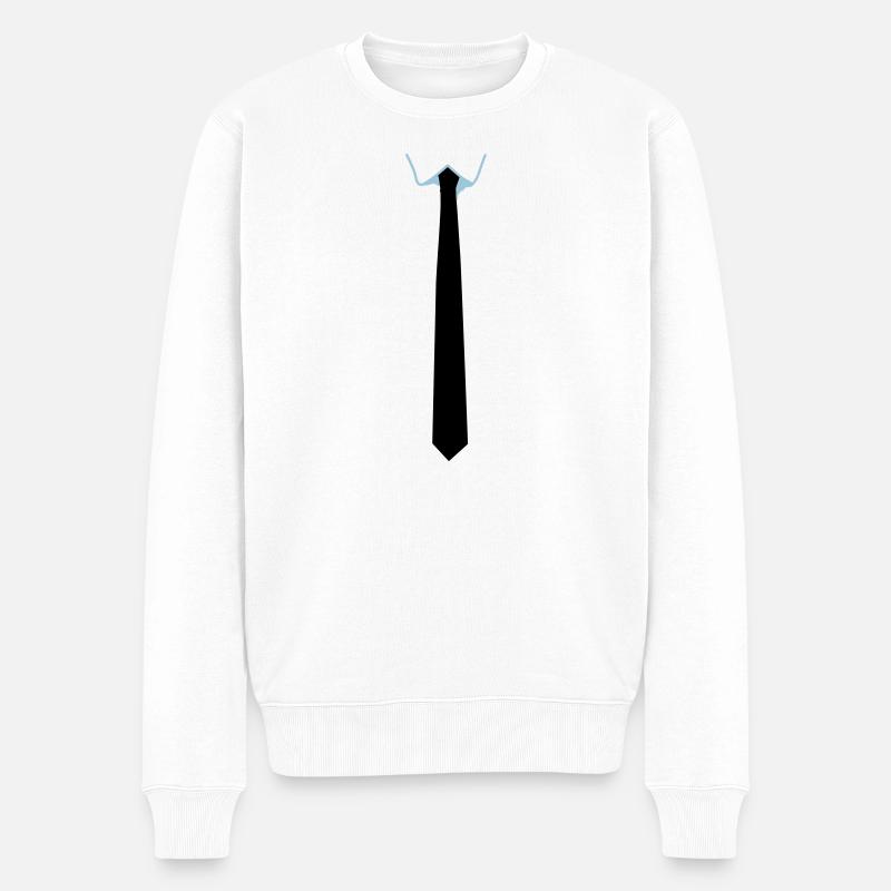 Stropdas - cravate - Pull Premium bio Homme - blanc