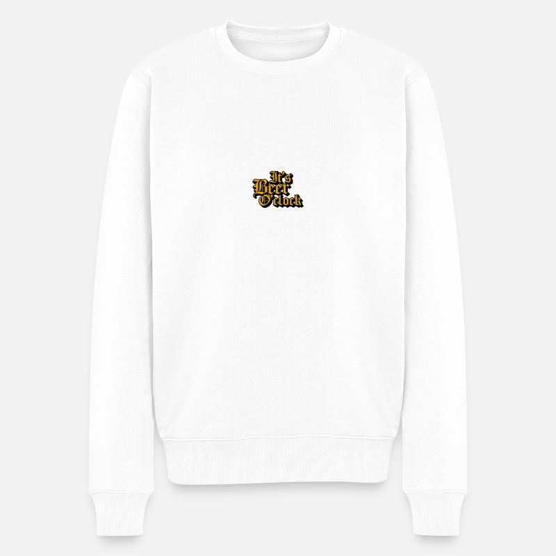 Sa bière O,Clock - Pull Premium bio Homme - blanc