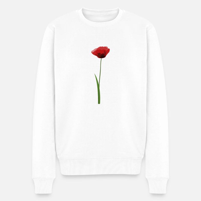 Coquelicot - Pull Premium bio Homme - blanc