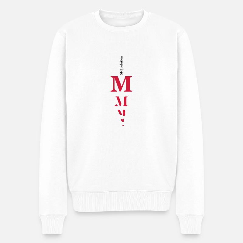 M girl - Männer Premium Bio Pullover - Weiß