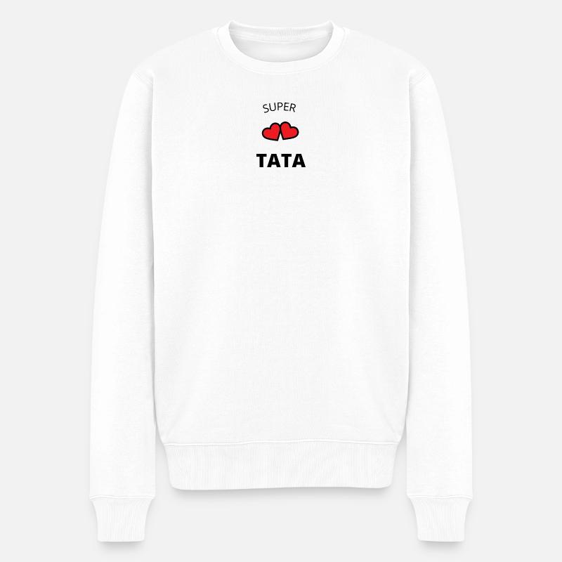 Super tata - Pull Premium bio Homme - blanc