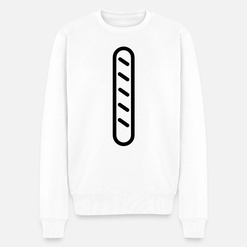 Zauberstab - Männer Premium Bio Pullover - Weiß