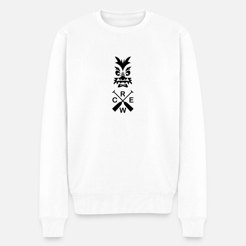 Drachenboot Team 1c - Männer Premium Bio Pullover - Weiß
