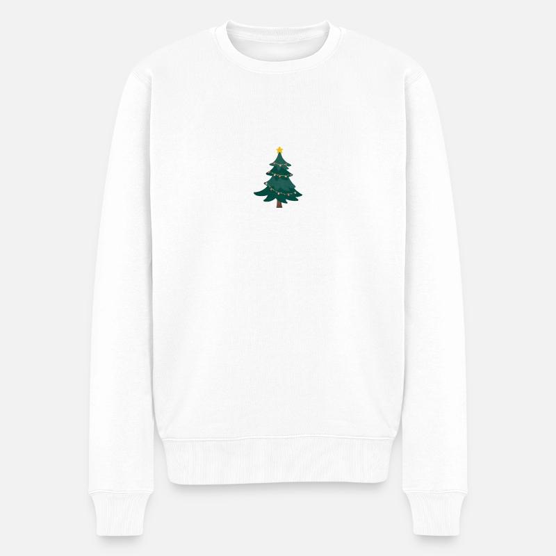 Arbre de Noël - Pull Premium bio Homme - blanc