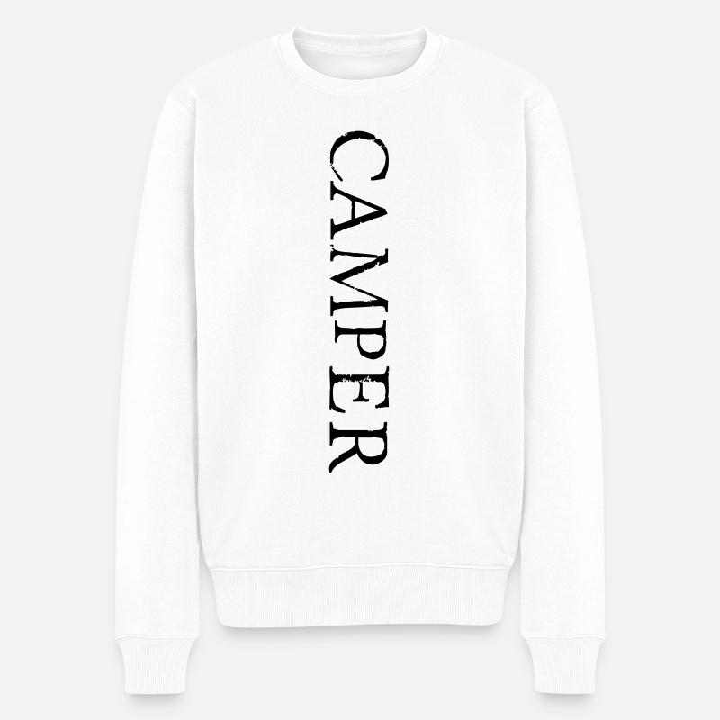 CAMPER - Männer Premium Bio Pullover - Weiß