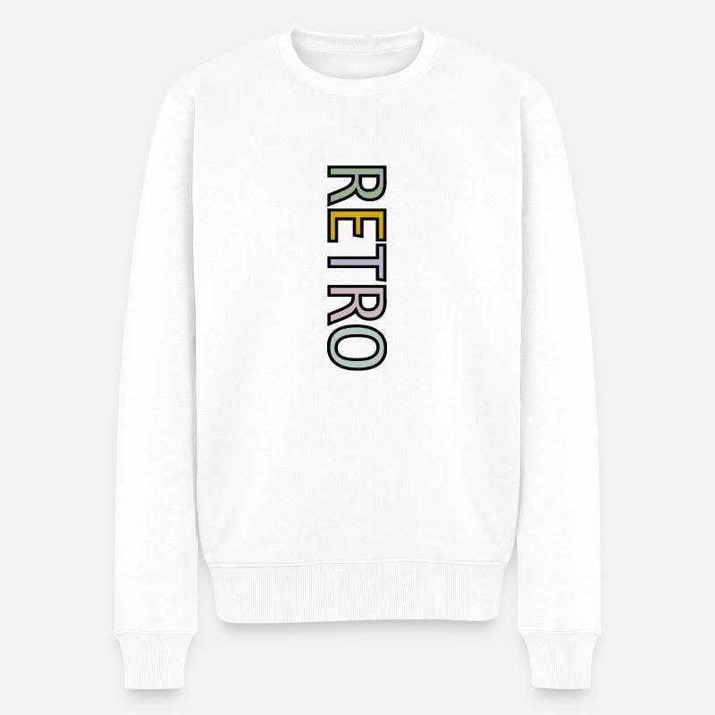 RÉTRO - Pull Premium bio Homme - blanc