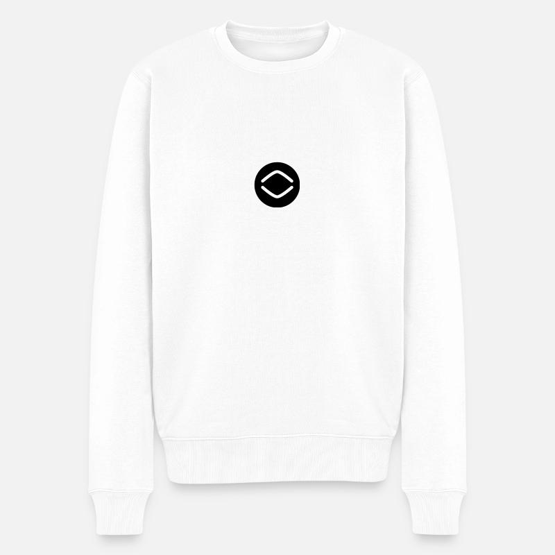 XRP Logo - Männer Premium Bio Pullover - Weiß
