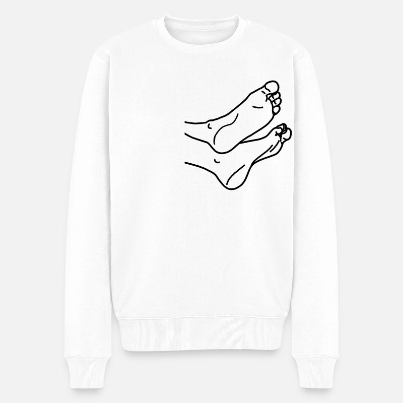 Pieds - Pull Premium bio Homme - blanc