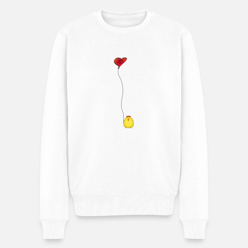 Poulet - Pull Premium bio Homme - blanc