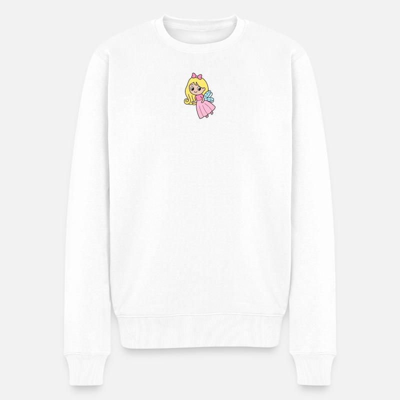 Fee - Männer Premium Bio Pullover - Weiß