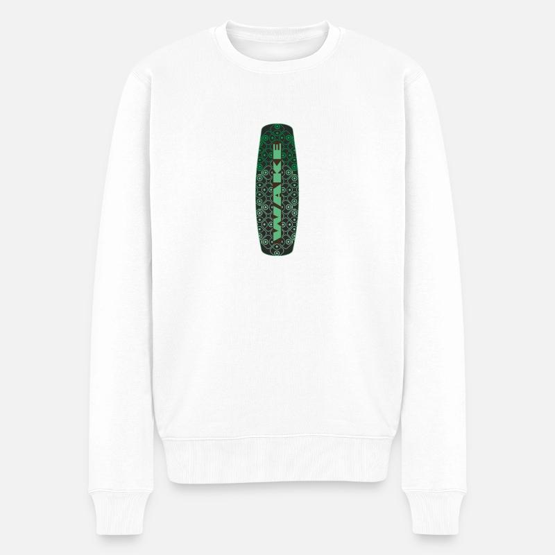 WAKEBOARDING - Pull Premium bio Homme - blanc