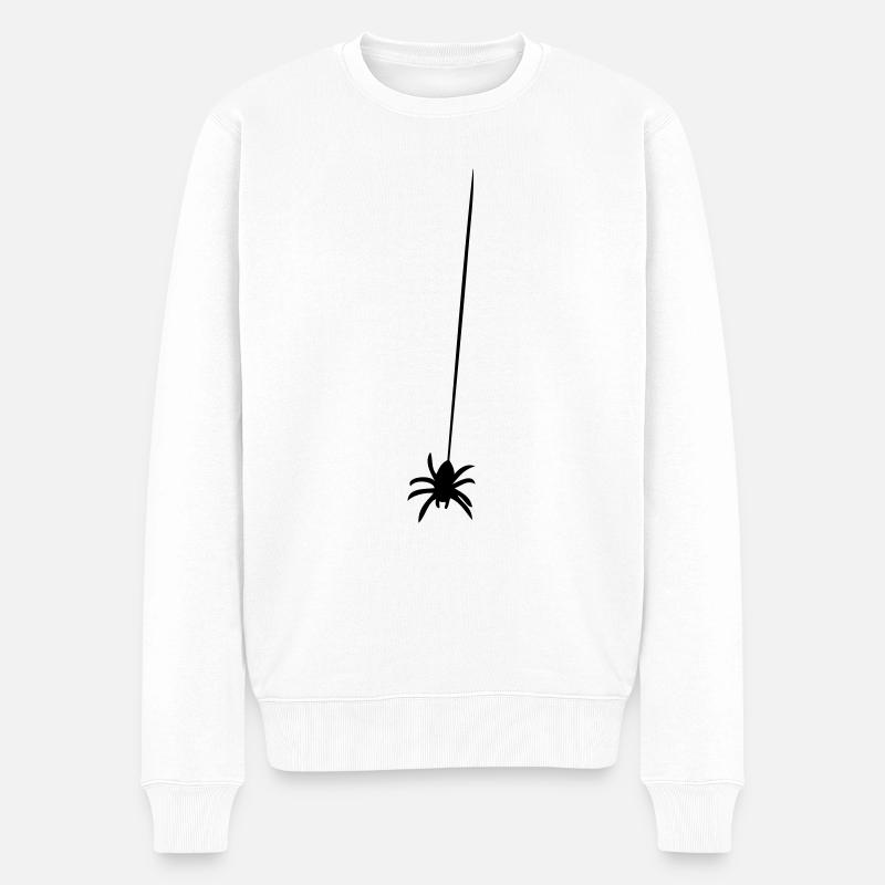 mit Arams - Männer Premium Bio Pullover - Weiß