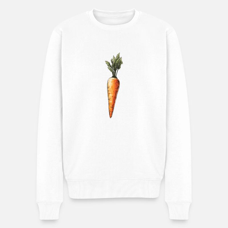 Carotte - Pull Premium bio Homme - blanc
