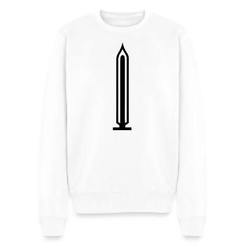 Bougie - Pull Premium bio Homme - blanc - Devant - Thijin (182cm)