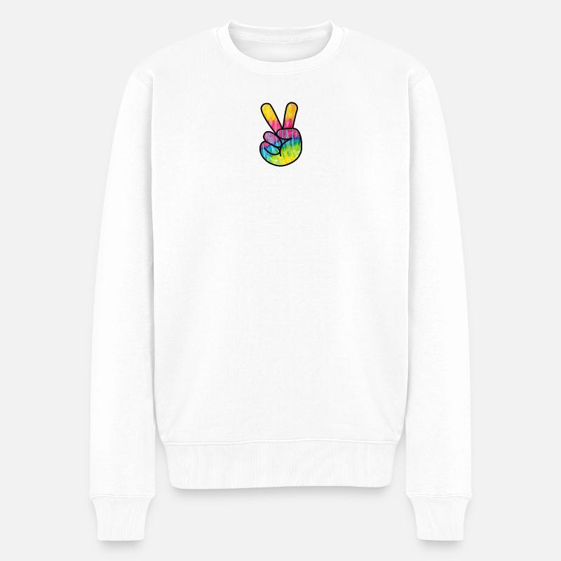 Peace - Pull Premium bio Homme - blanc