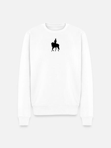 Pferde Wettbewerb - Männer Premium Bio Pullover - Weiß