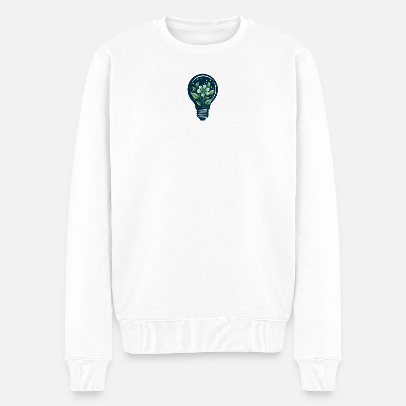 Fleur et bulbe - Pull Premium bio Homme - blanc