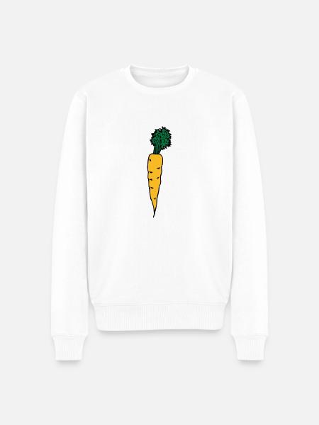 carrot - Männer Premium Bio Pullover - Weiß