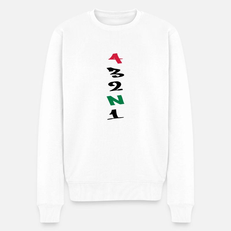 4 Gears Graffiti - Männer Premium Bio Pullover - Weiß