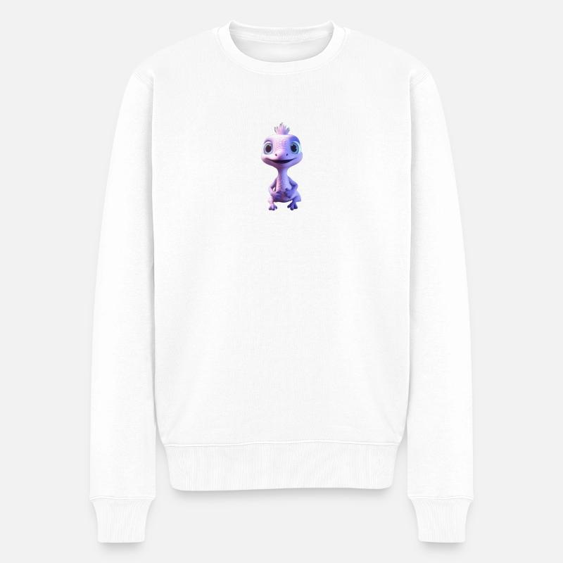 Tinysaure - Pull Premium bio Homme - blanc