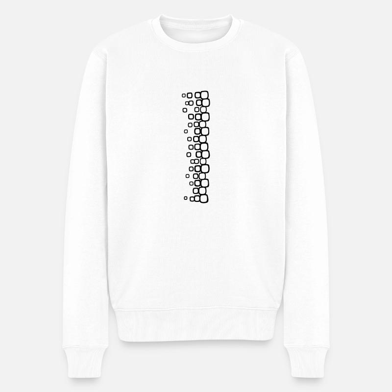 qadrati_1c - Pull Premium bio Homme - blanc