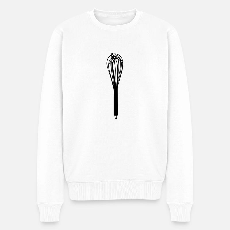Schneebesen - Männer Premium Bio Pullover - Weiß