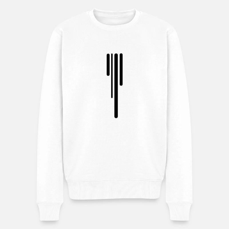 goutte à goutte - Pull Premium bio Homme - blanc