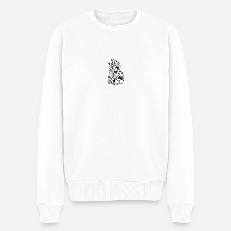 Vierge à l’Enfant - Pull Premium bio Homme - blanc