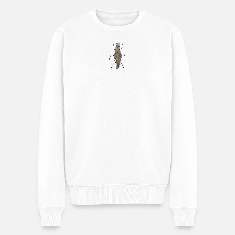 Insekt III - Männer Premium Bio Pullover - Weiß